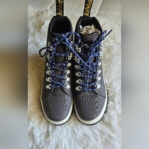 Dr. Martens Black and Blue Quilted Sneakers